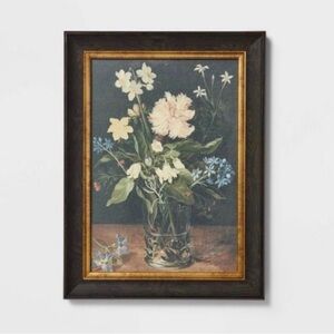 12x16 Floral Cotton Canvas Framed Wall Art - Threshold Studio McGee